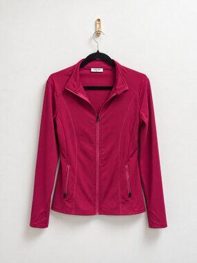 Pinspark Dark Hot Pink Athletic Jacket